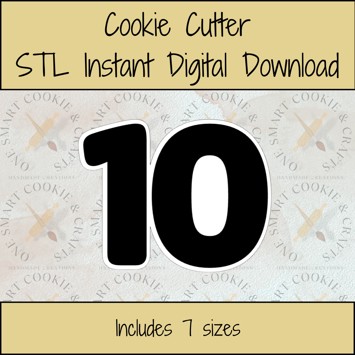 10 Cookie Cutter STL File