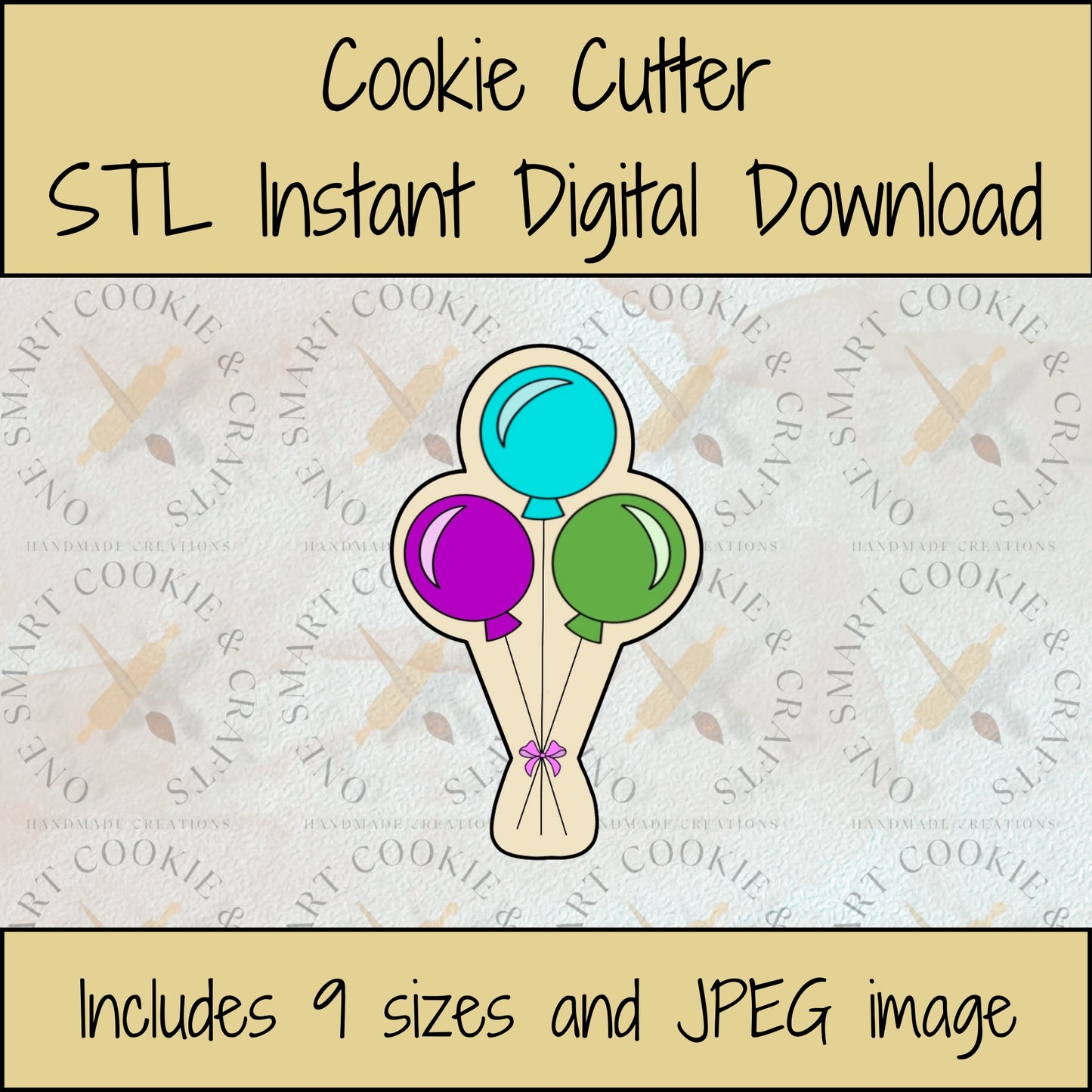 Balloon Cookie Cutter STL File