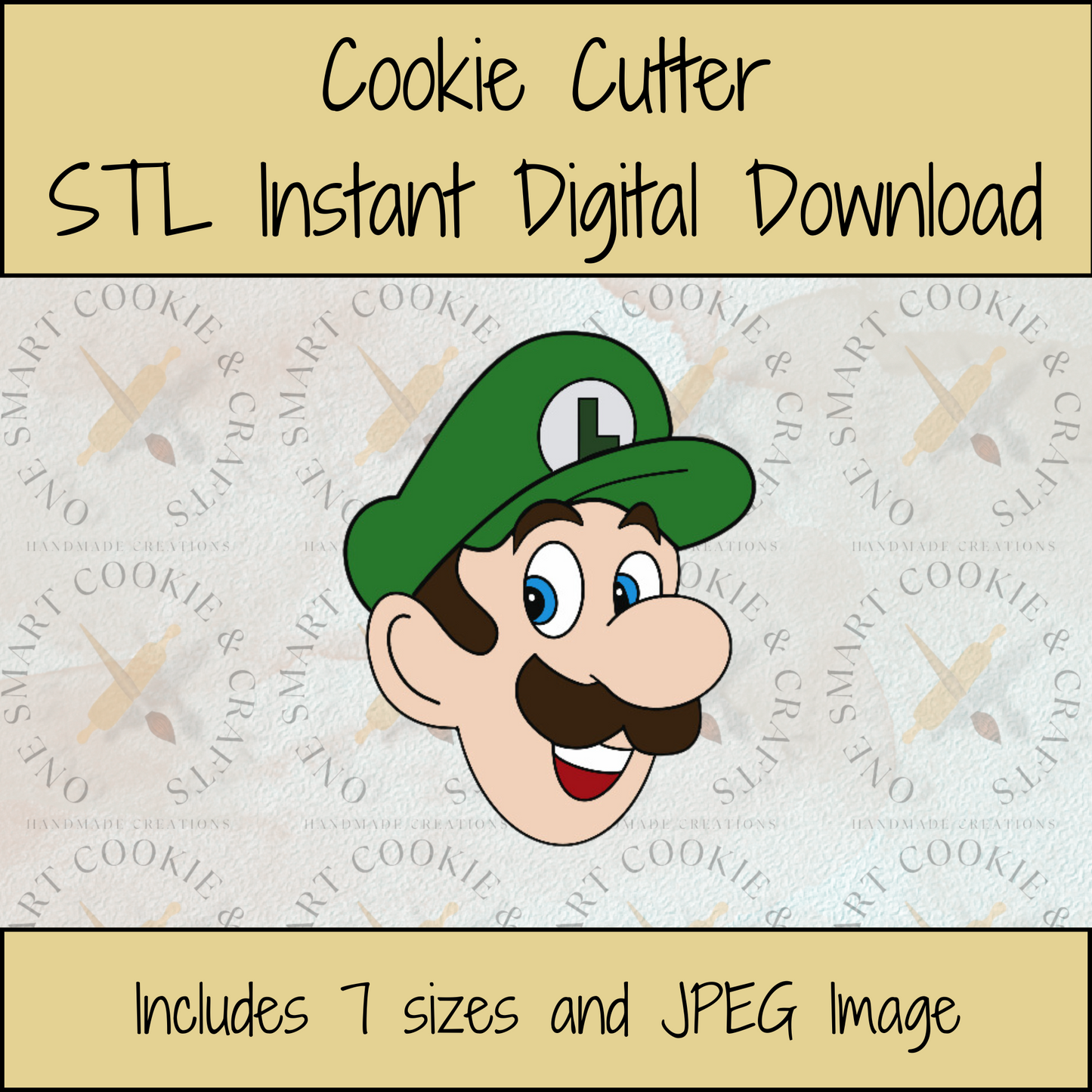 Videogame Brother Cookie Cutter STL File