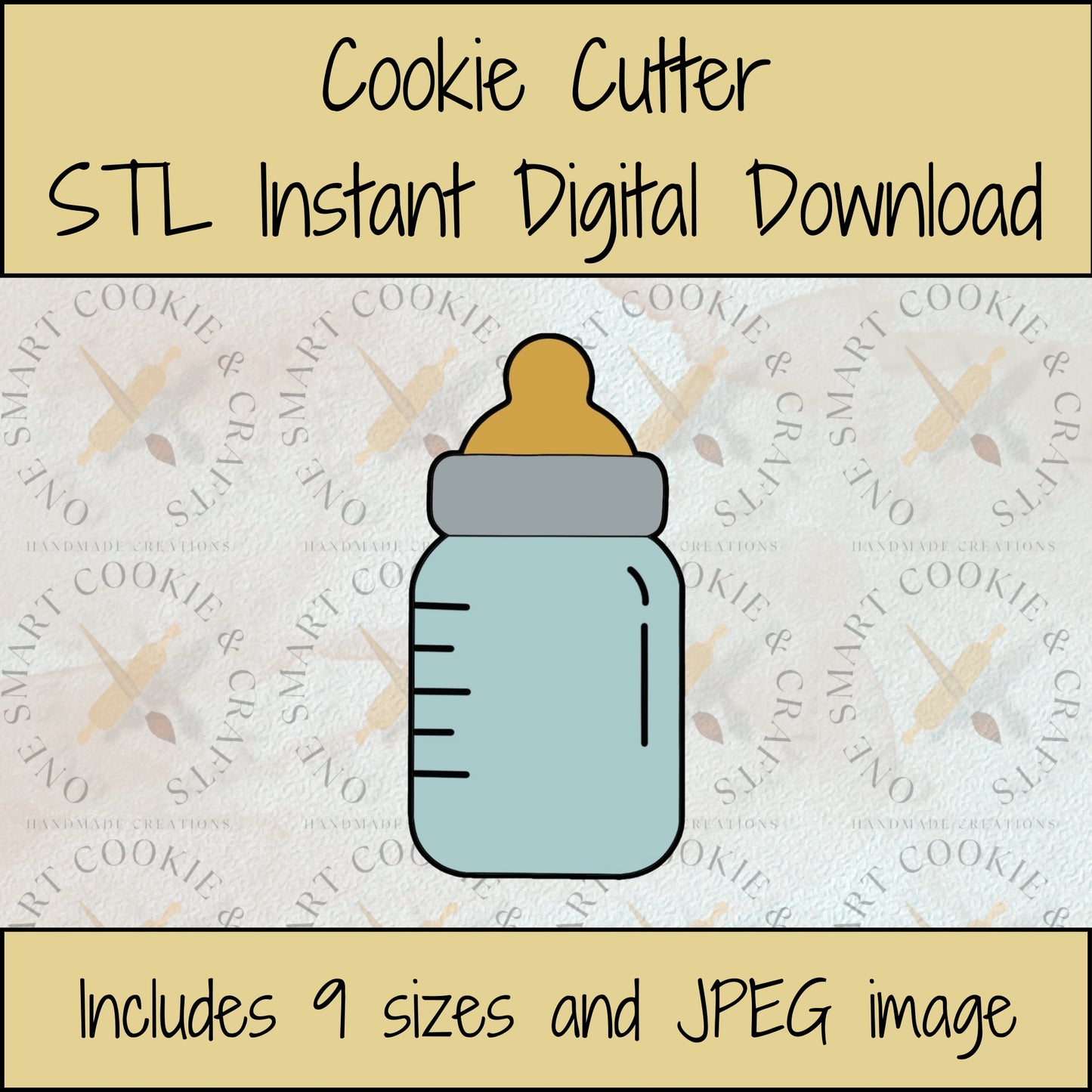 Bottle Cookie Cutter STL File