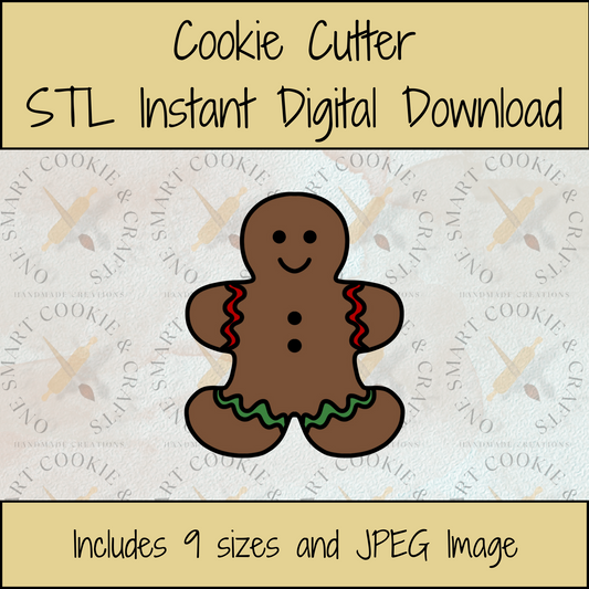 Gingerbread Cookie Cutter STL File