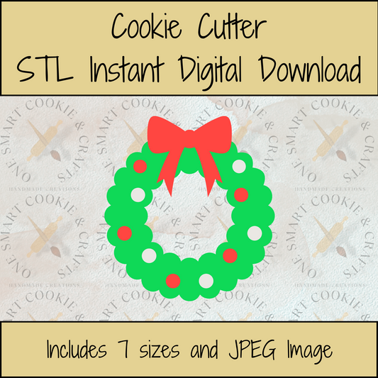 Wreath Cookie Cutter STL File