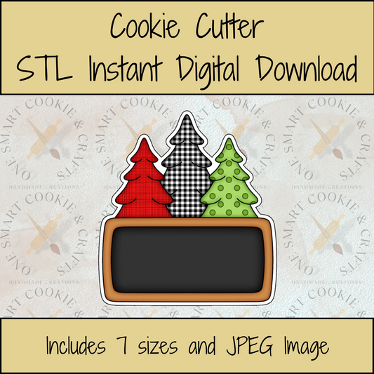 Christmas Tree Cookie Cutter STL File