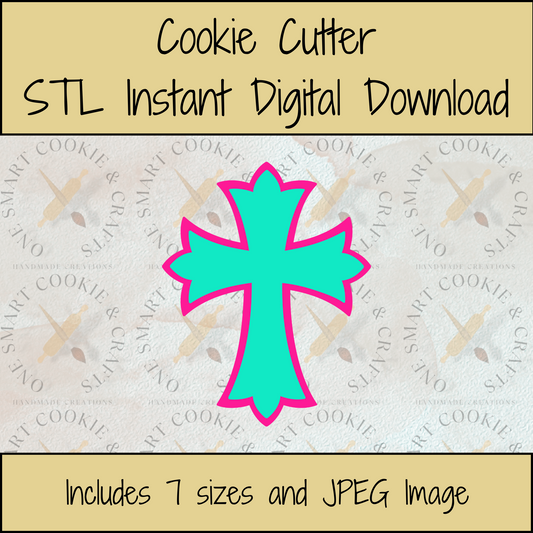 Cross Cookie Cutter STL File