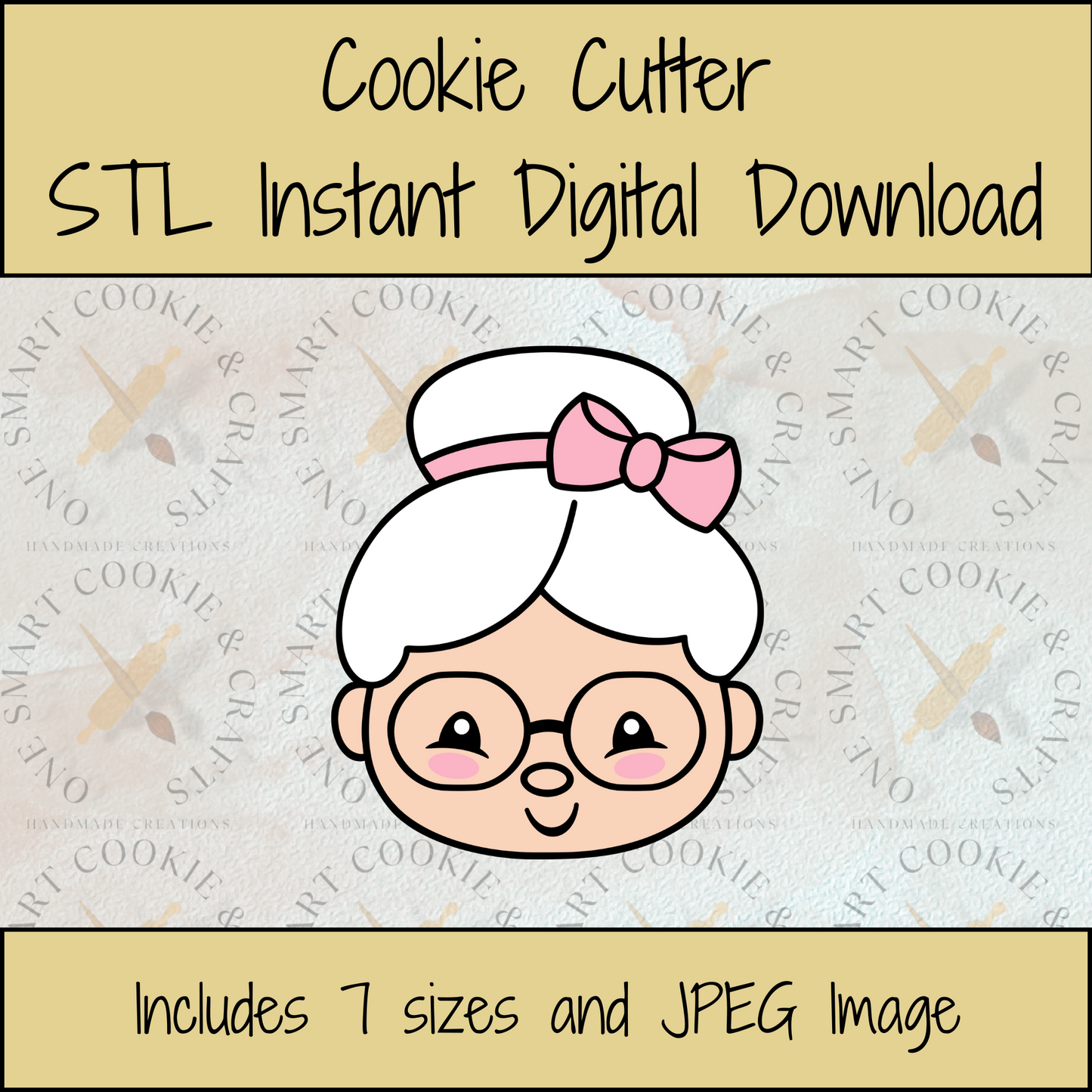 Ms. Claus Cookie Cutter STL File