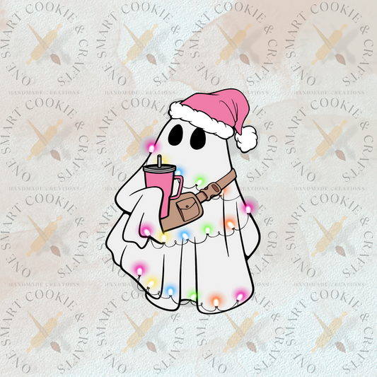 Cortador de galletas fantasma de Papá Noel