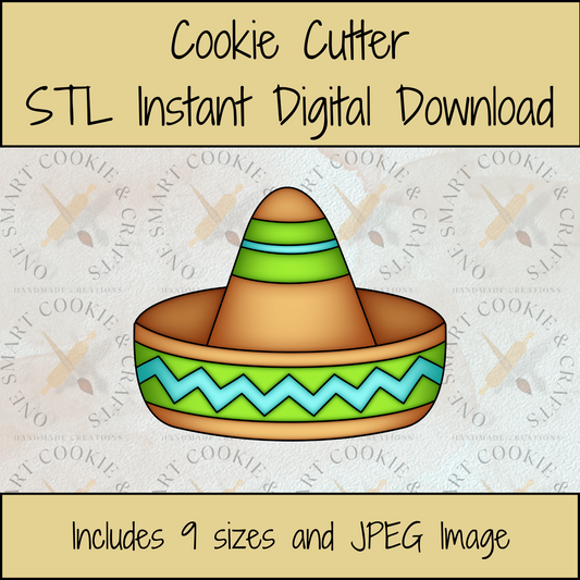 Sombrero Cookie Cutter STL File