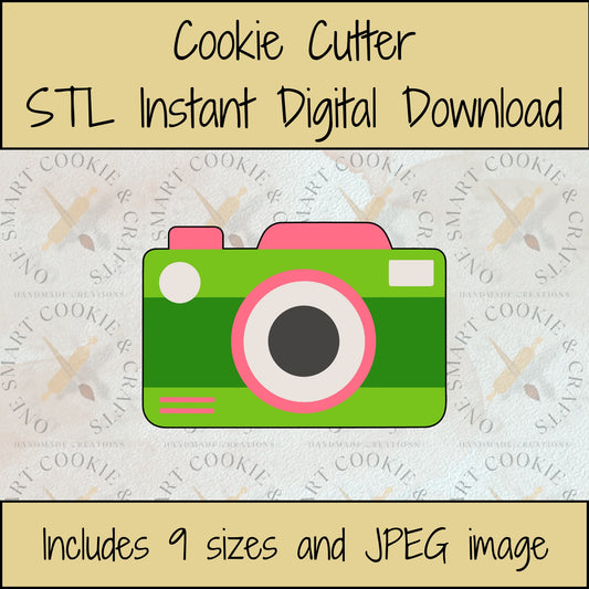 Camera Cookie Cutter STL File