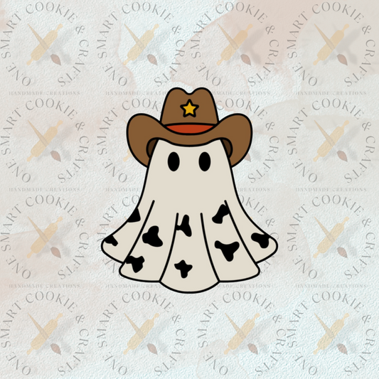 Ghost Cowboy Cookie Cutter