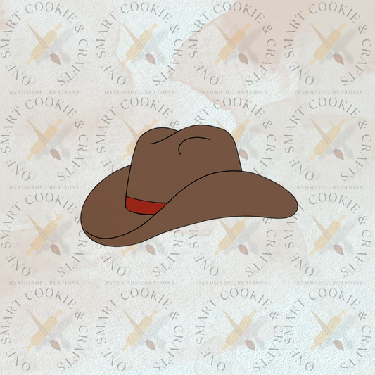 Cortador de galletas con sombrero de vaquero