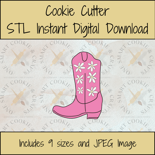 Boot Cookie Cutter STL File