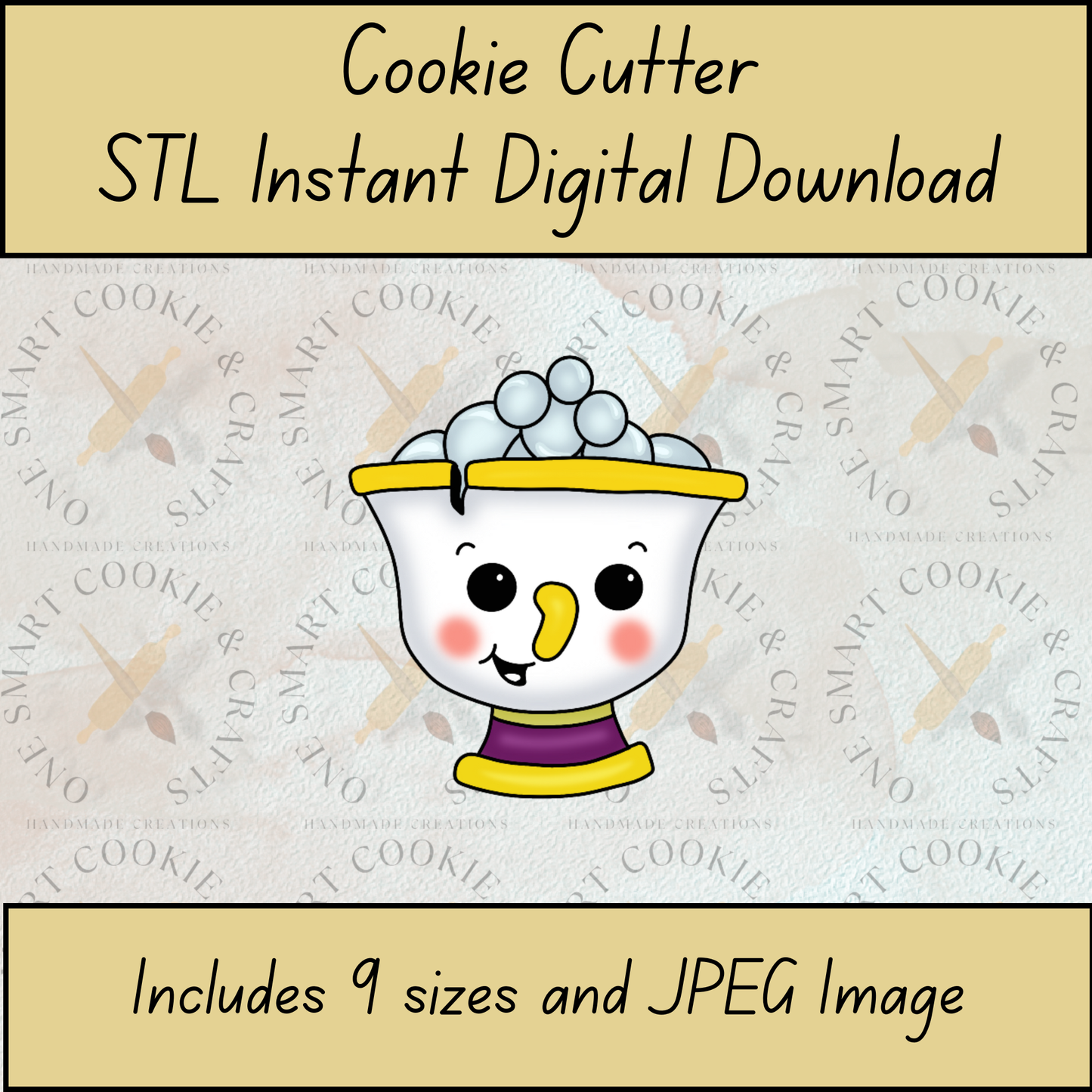 Cup Cookie Cutter STL File