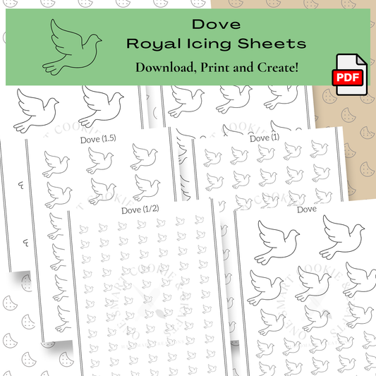Dove Royal Icing Transfer Sheet