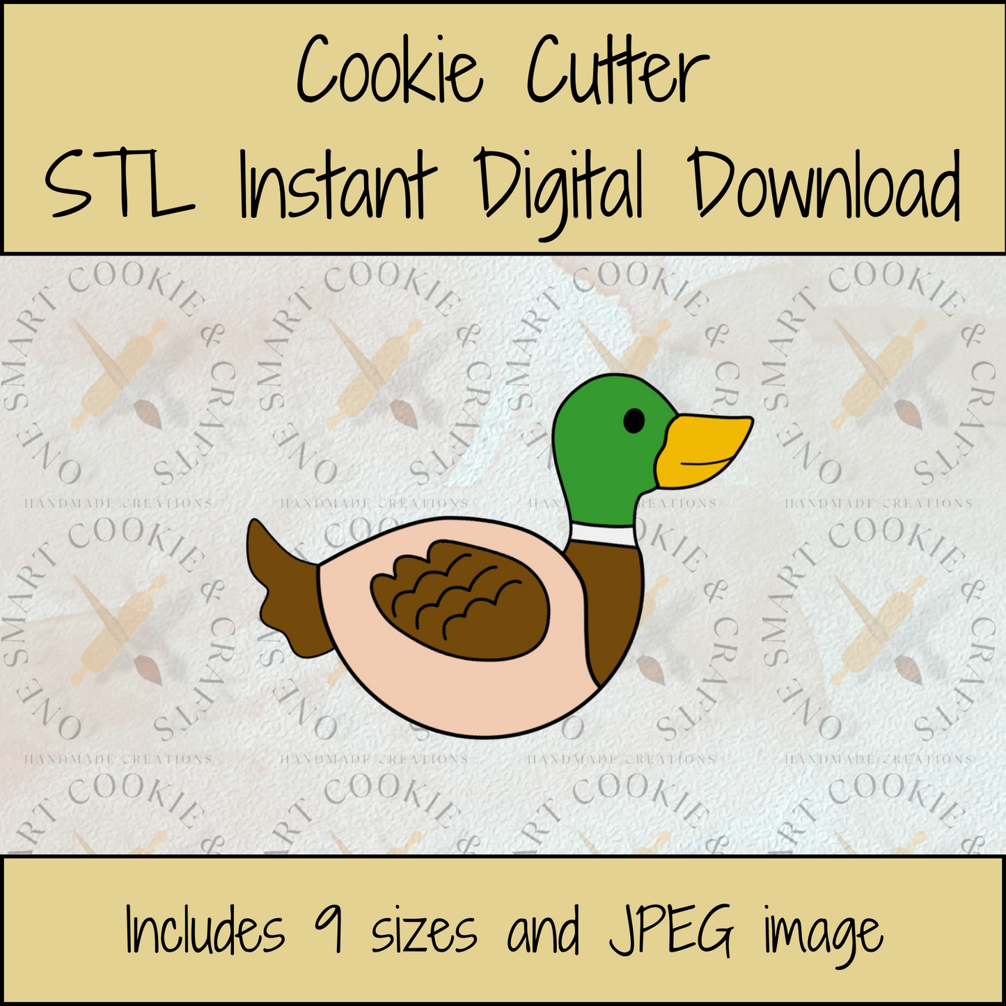 Duck Cookie Cutter STL File