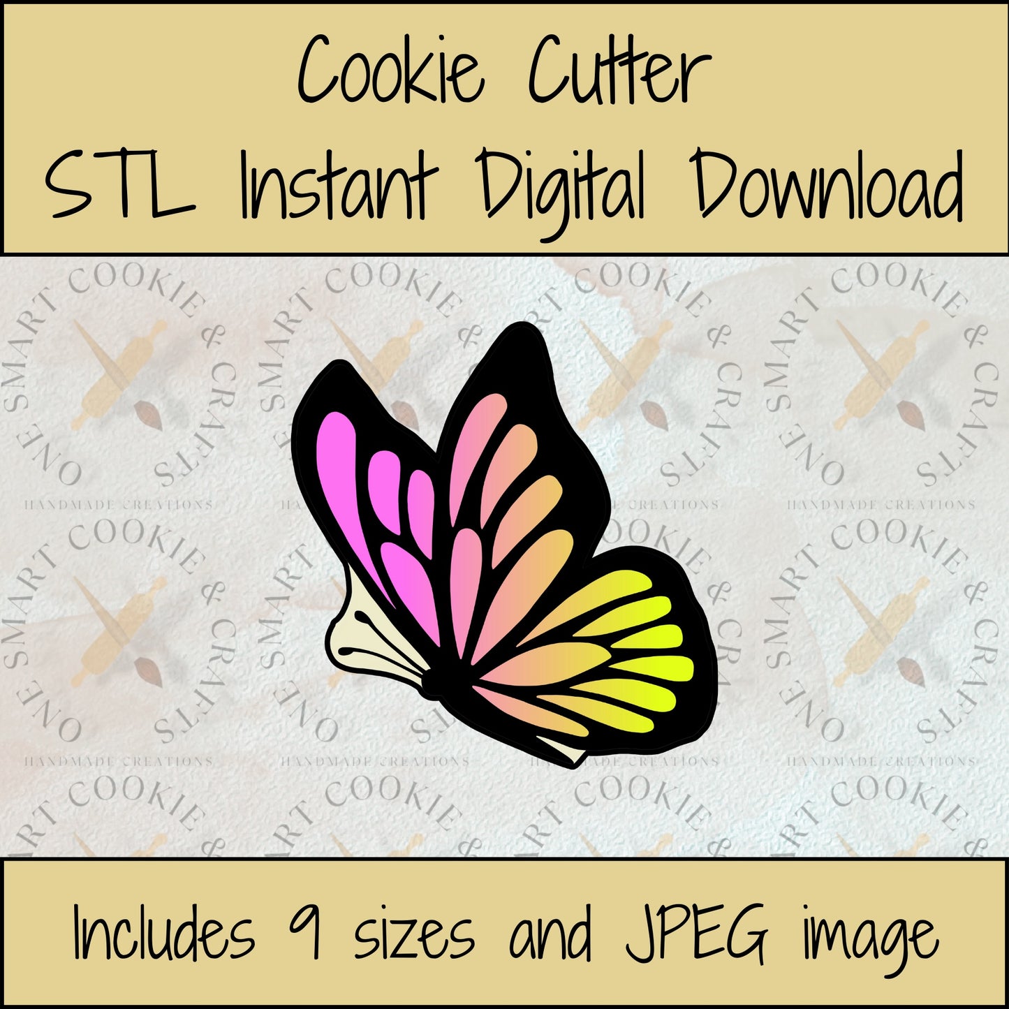 Butterfly Cookie Cutter STL File