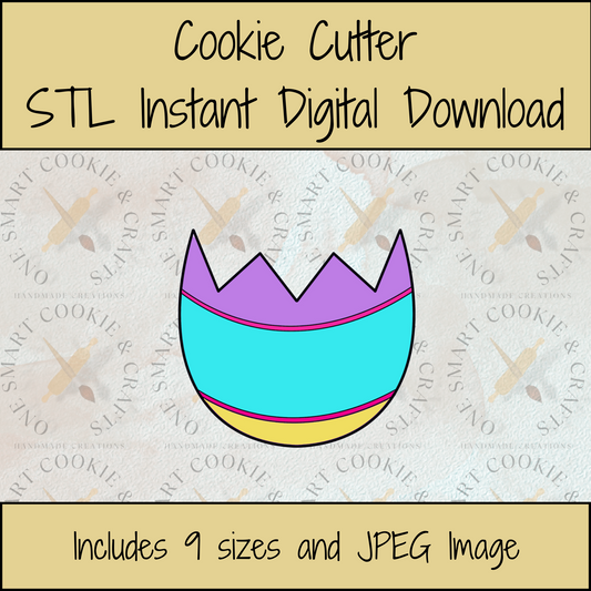 Broken Egg Cookie Cutter STL File