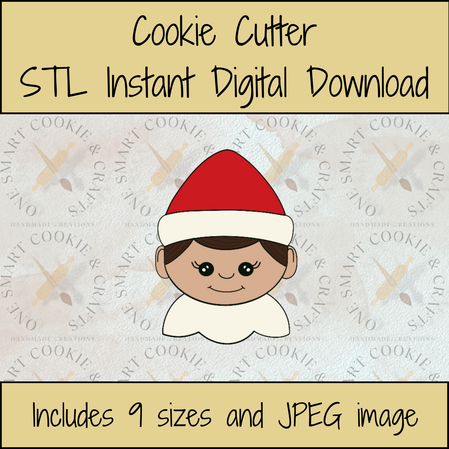 Elf Cookie Cutter STL File