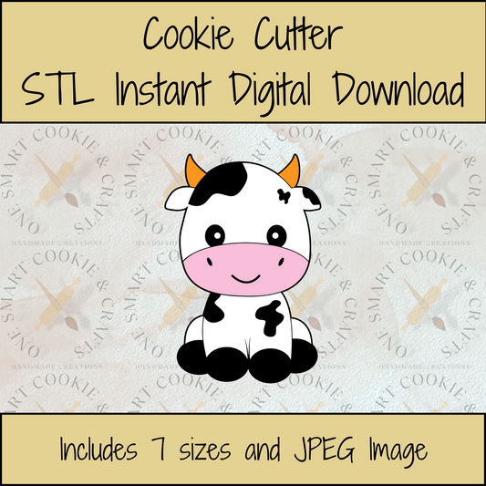 Cow Cookie Cutter STL File