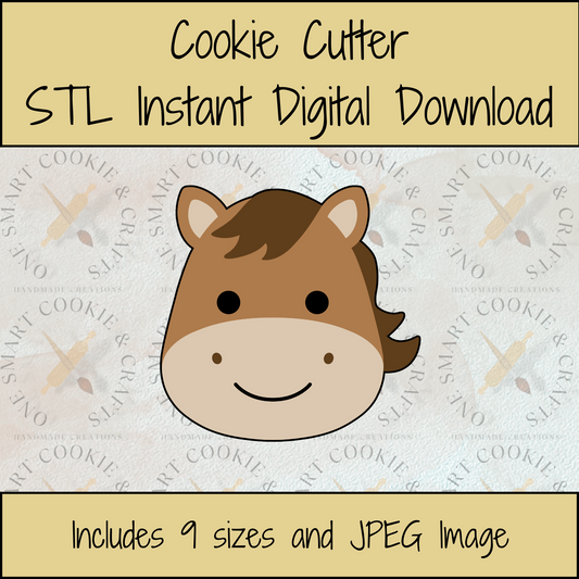 Horse Cookie Cutter STL File