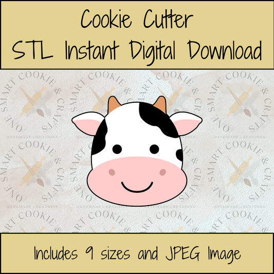 Cow Cookie Cutter STL File