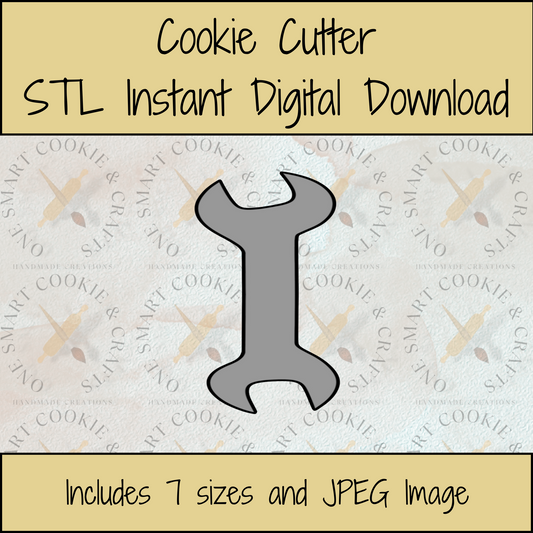 Wrench Cookie Cutter STL File