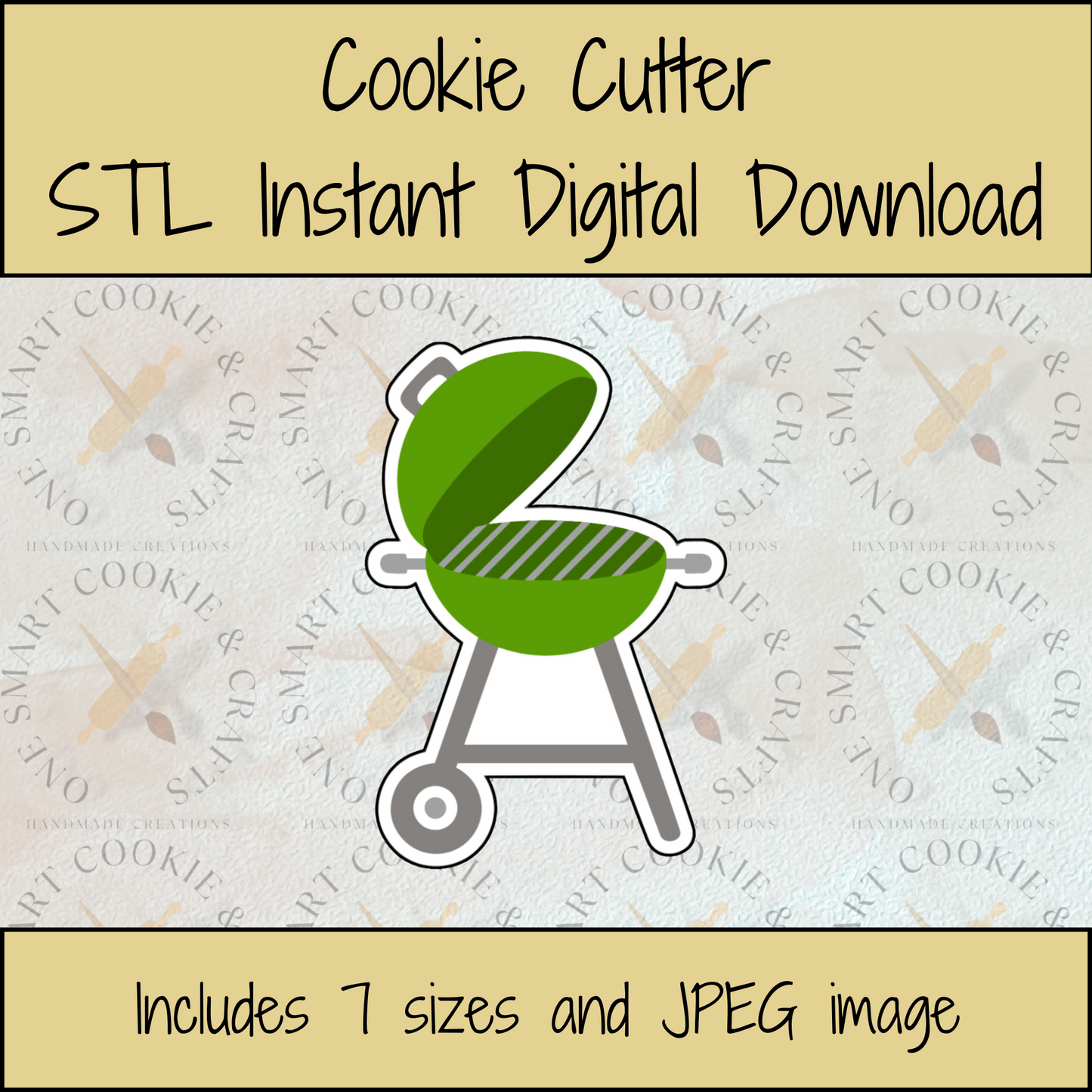 Grill Cookie Cutter STL File