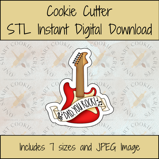 Guitar Cookie Cutter STL