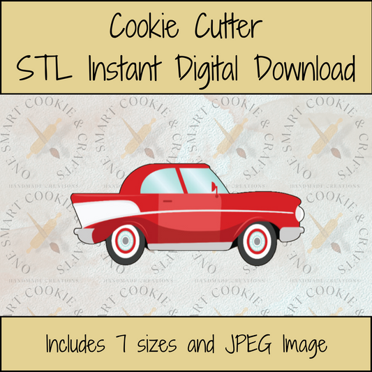 1957 Car Cookie Cutter STL File