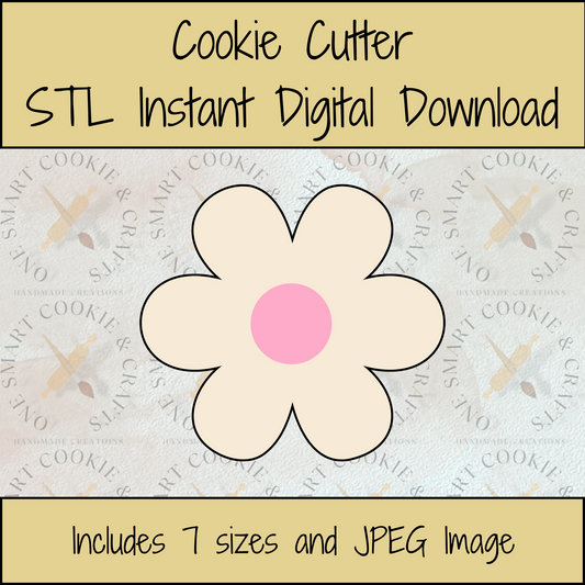 Flower Cookie Cutter STL File