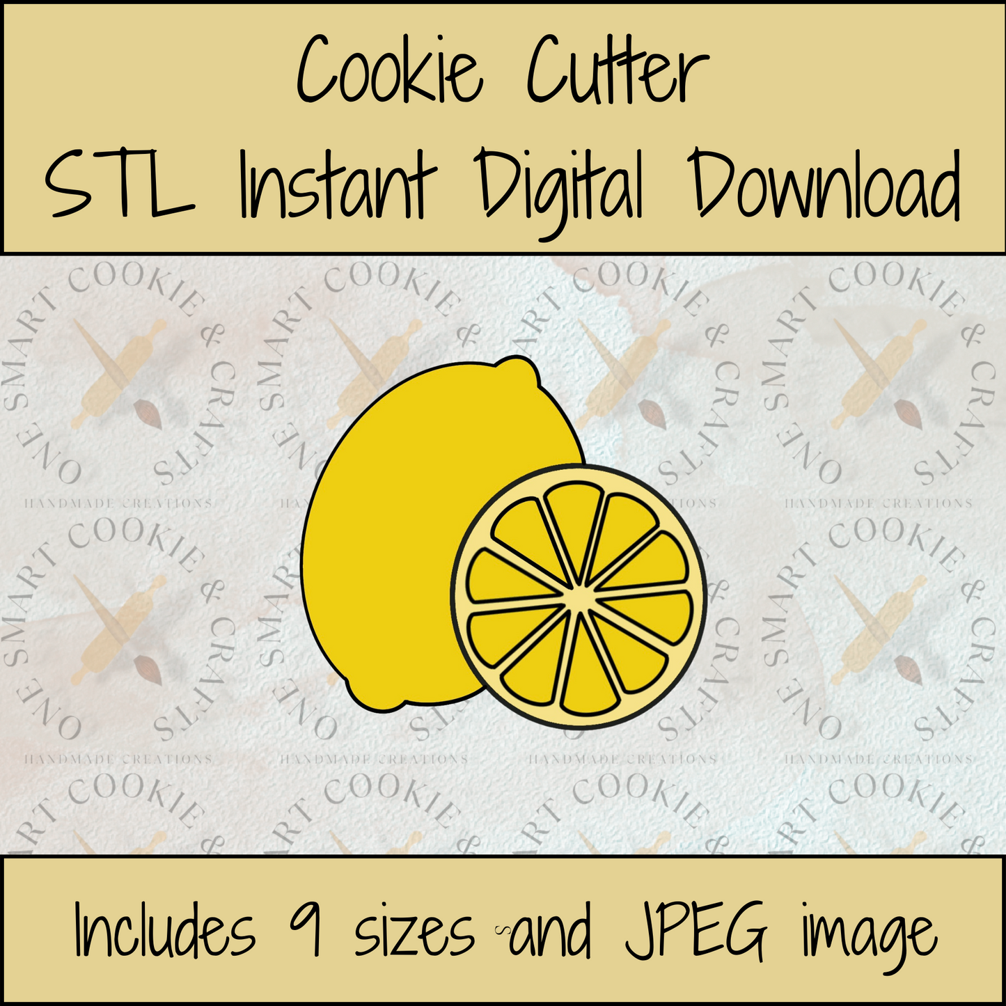 Lemon Cookie Cutter STL File