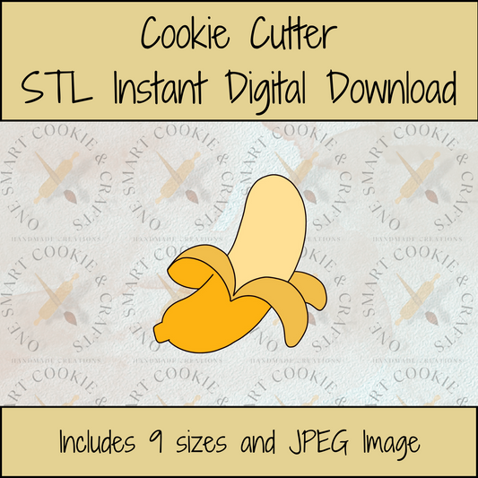 Banana Cookie Cutter STL File