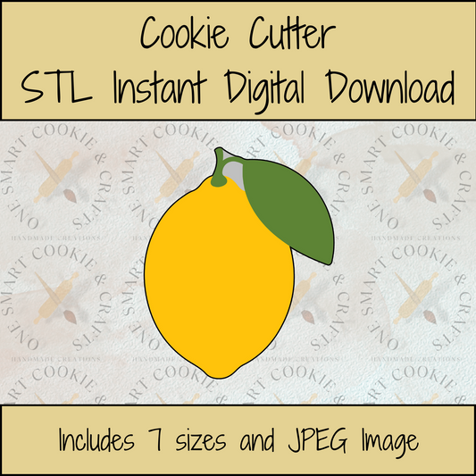 Lemon Cookie Cutter STL File