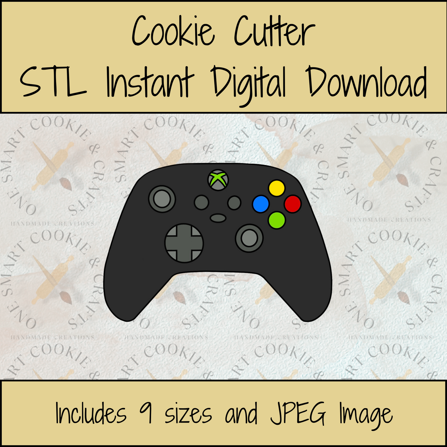 Video Game Cookie Cutter STL File