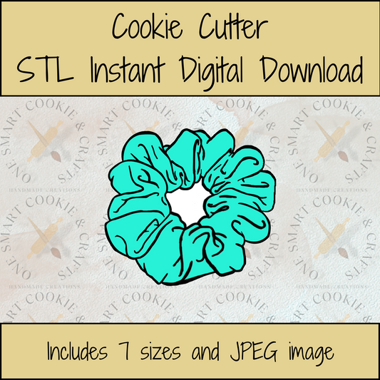 Scrunchie Cookie Cutter STL File