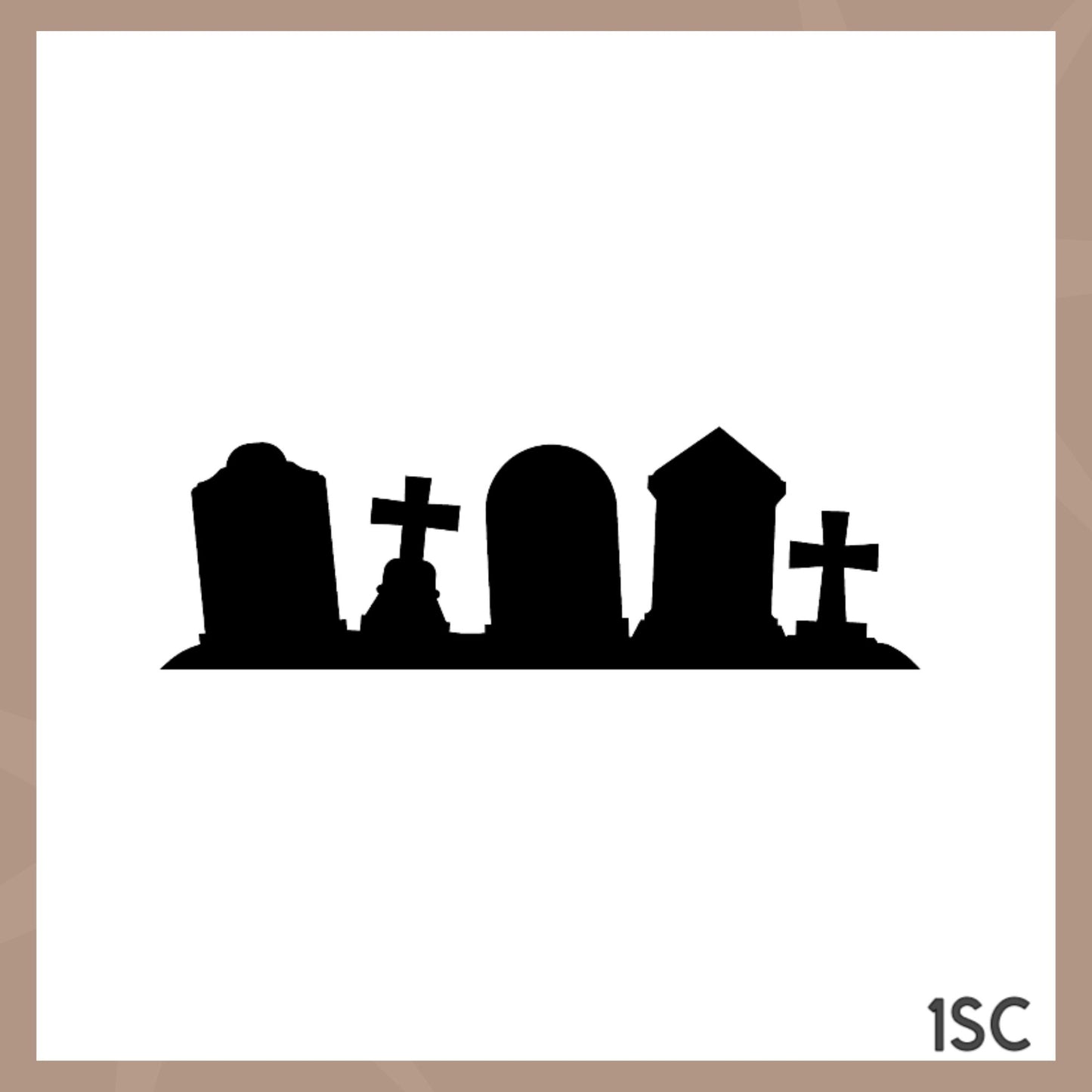 Plantilla de galleta de cementerio