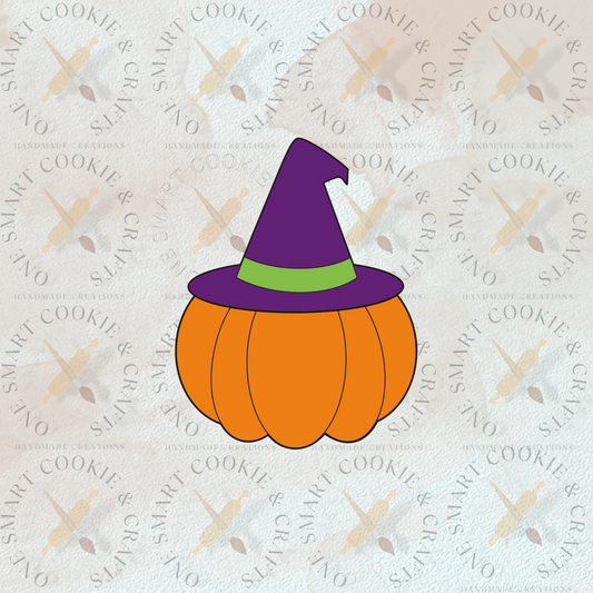 Pumpkin w/Witch Hat Cookie Cutter