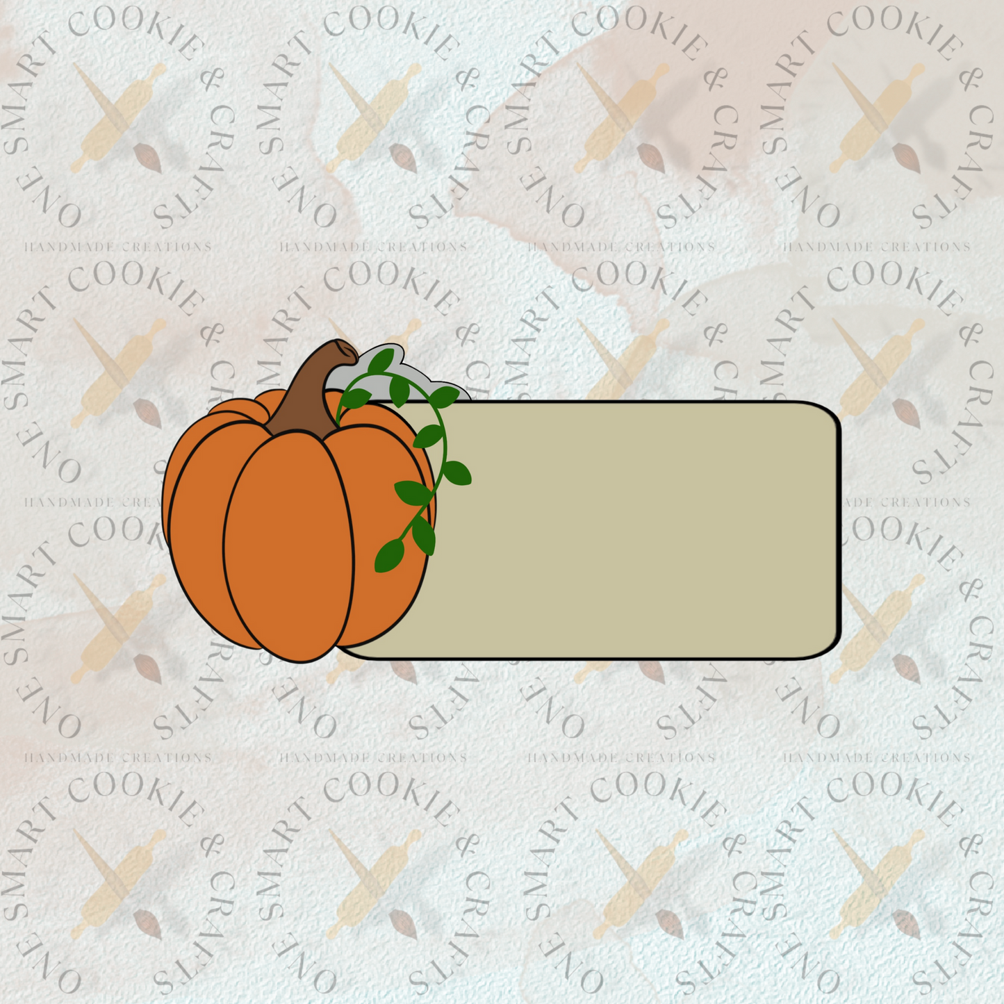 Pumpkin Plaque Cookie Cutter