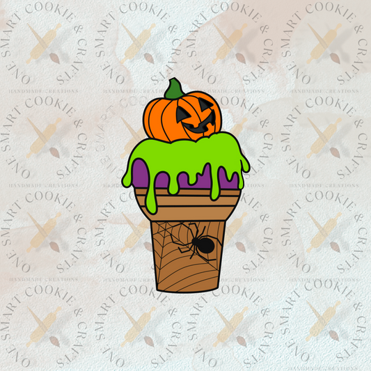 Halloween Ice Cream Cookie Cutter