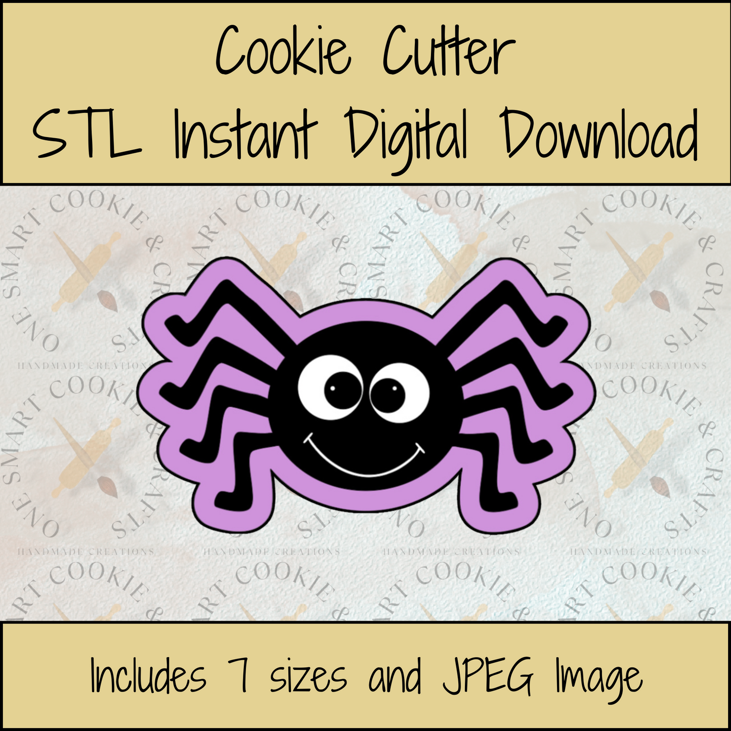 Spider Cookie Cutter STL File