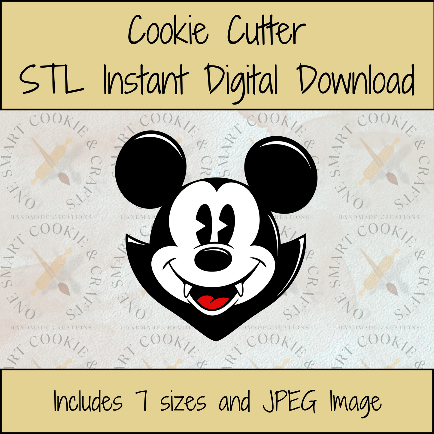 Vampire Cookie Cutter STL File