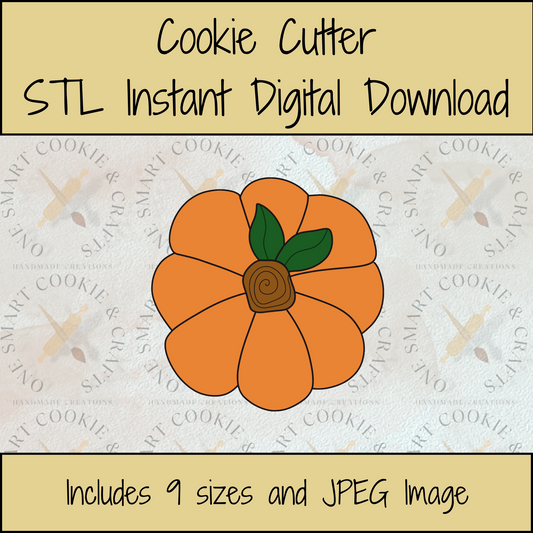 Pumpkin Cookie Cutter STL File