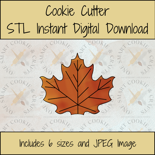 Leaf Cookie Cutter STL File