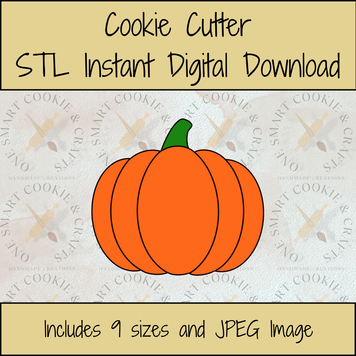 Pumpkin Cookie Cutter STL File