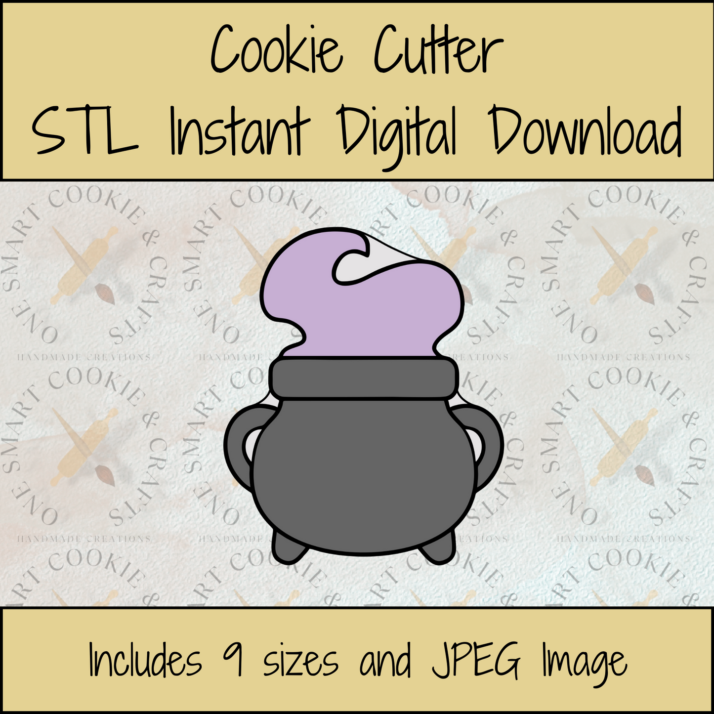 Cauldron Cookie Cutter STL File