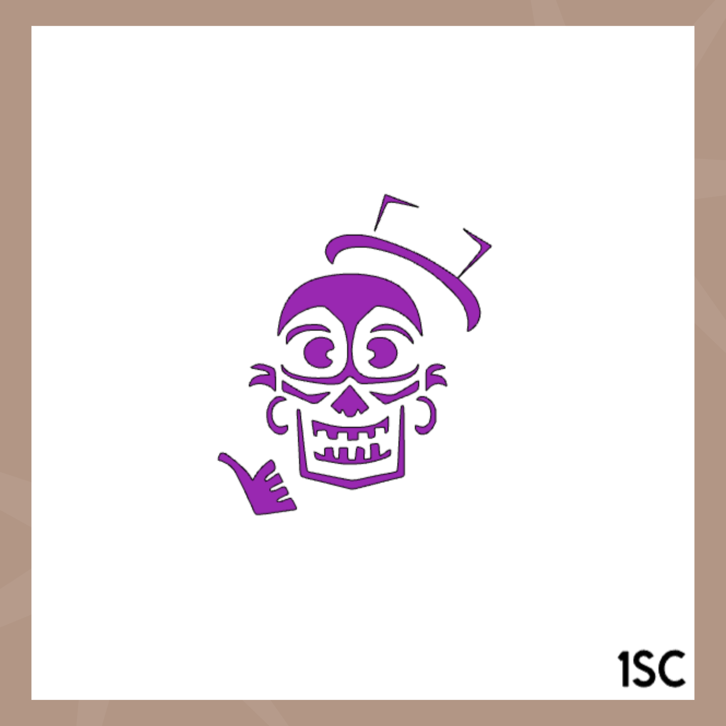 Plantilla de galleta de novia de Halloween