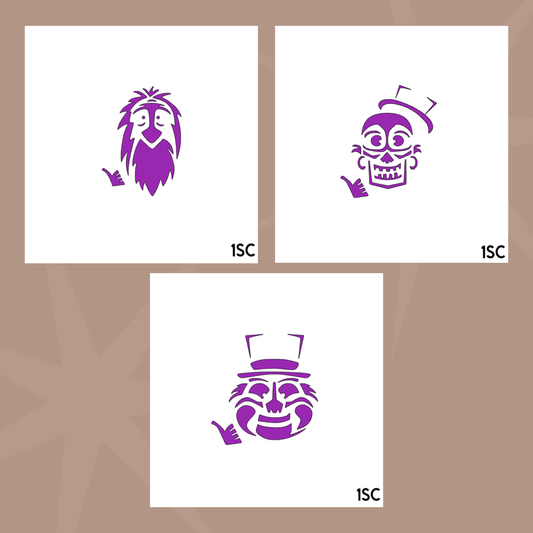 Plantilla de galleta de novia de Halloween