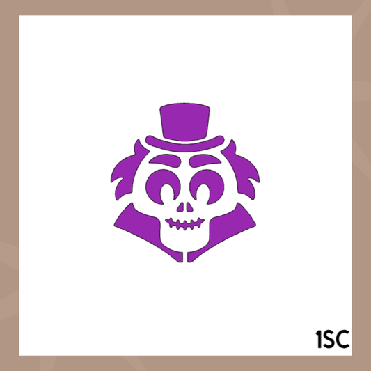 Plantilla de galleta de novia de Halloween