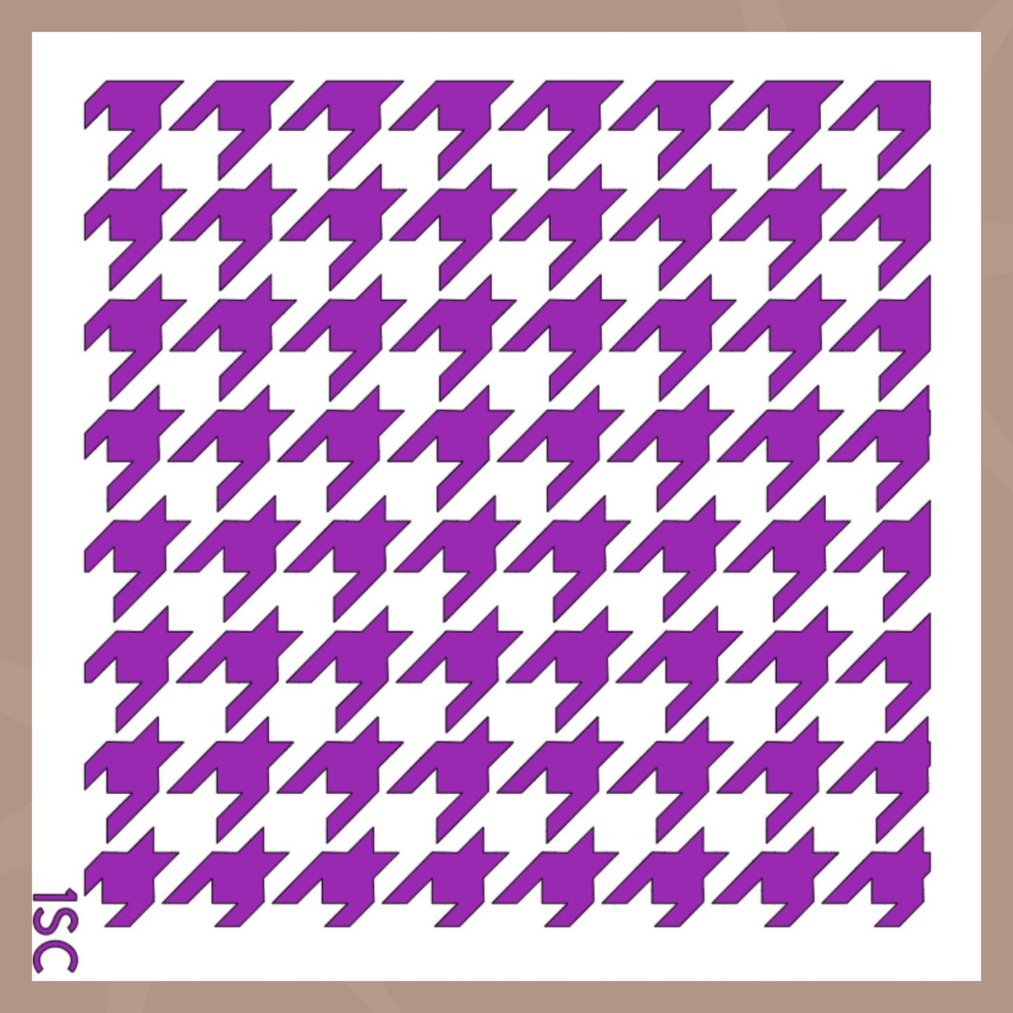 Houndstooth Background Cookie Stencil