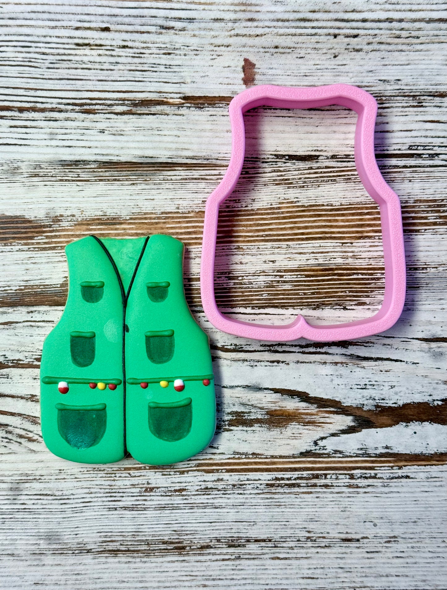 Fishing Vest Cookie Cutter