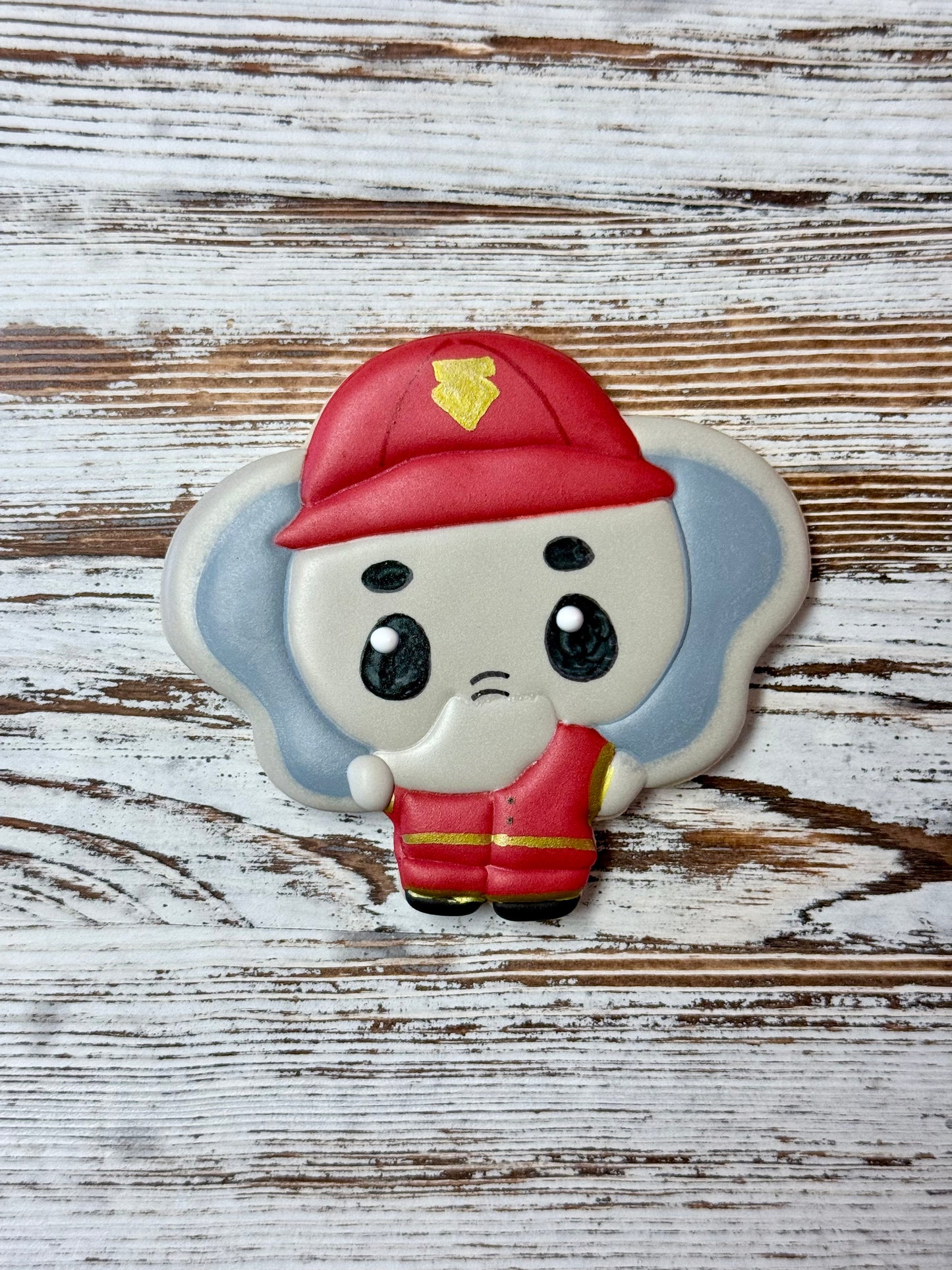Firefighter Elephant Cookie Cutter STL File